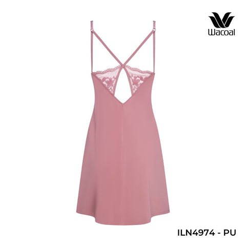 Đầm ngủ chéo lưng, thun lạnh ILN4974