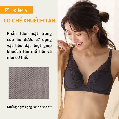 Áo lót không gọng, nâng vừa ISFB332