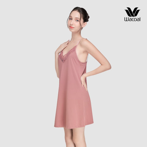 Đầm ngủ chéo lưng, thun lạnh ILN4974