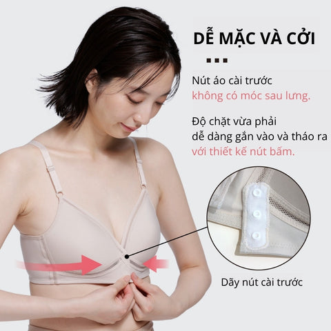 Magic X Coolness - Áo lót cài trước không gọng thoái mái I25SFB723