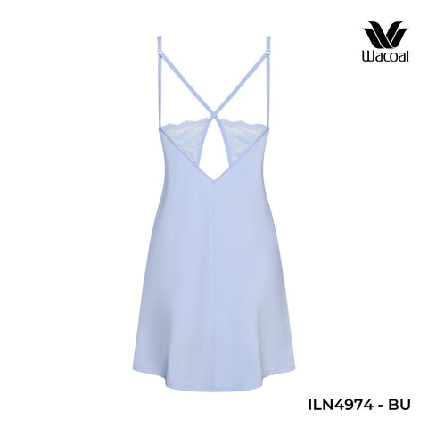 Đầm ngủ chéo lưng, thun lạnh ILN4974