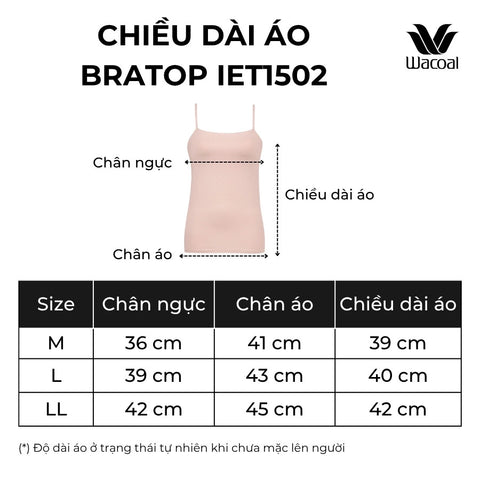 Áo bra top 2 dây dáng dài IET1052