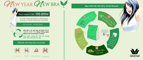 Năm Mới Áo Mới: Cùng Tái Chế Nội Y Cũ Với Wacoal