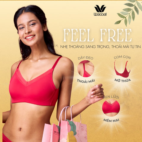 Feel free - Áo lót không gọng, nâng nhẹ, mút mỏng IES0721