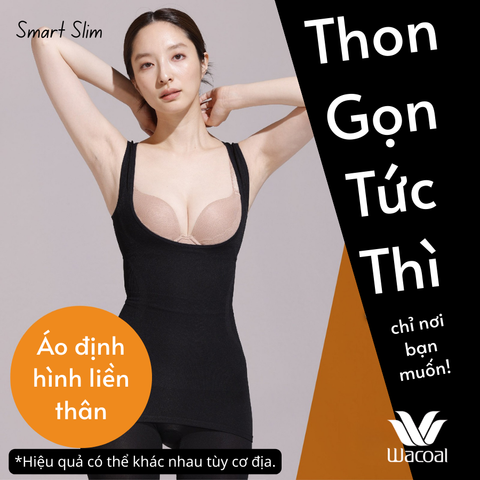 Áo định hình liền thân smart slim Wacoal I24SFZ001