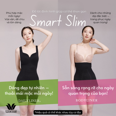Áo định hình liền thân smart slim Wacoal I24SFZ001