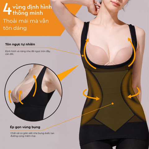 Áo định hình liền thân smart slim Wacoal I24SFZ001