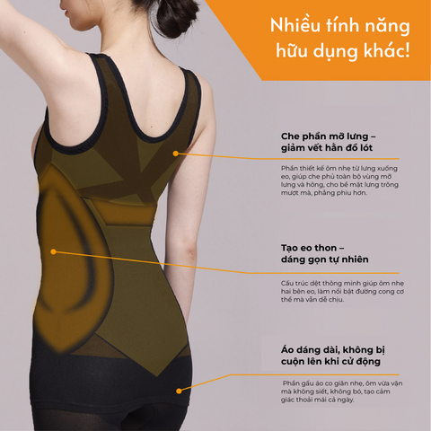 Áo định hình liền thân smart slim Wacoal I24SFZ001