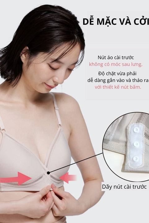 Magic X Coolness - Áo lót cài trước không gọng thoái mái I25SFB723