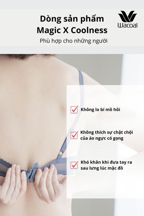 Magic X Coolness - Áo lót cài trước không gọng thoái mái I25SFB723