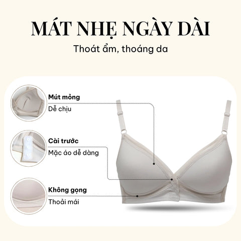 Magic X Coolness - Áo lót cài trước không gọng thoái mái I25SFB723