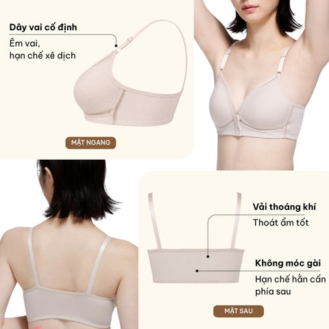 Magic X Coolness - Áo lót cài trước không gọng thoái mái I25SFB723