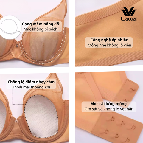 Áo lót Wacoal có gọng, nâng vừa ICB80C4