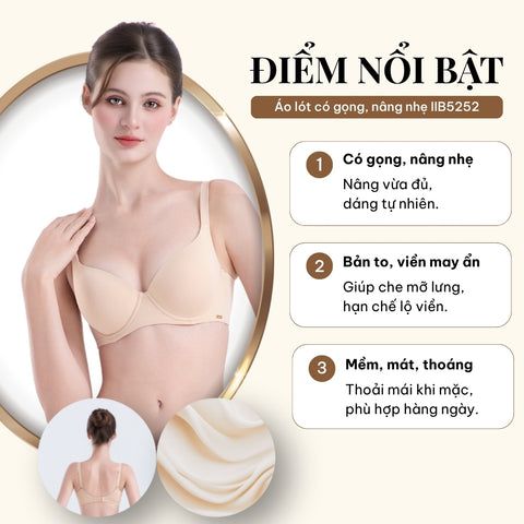 Áo lót có gọng, nâng nhẹ - IIB5639 - IIB5252