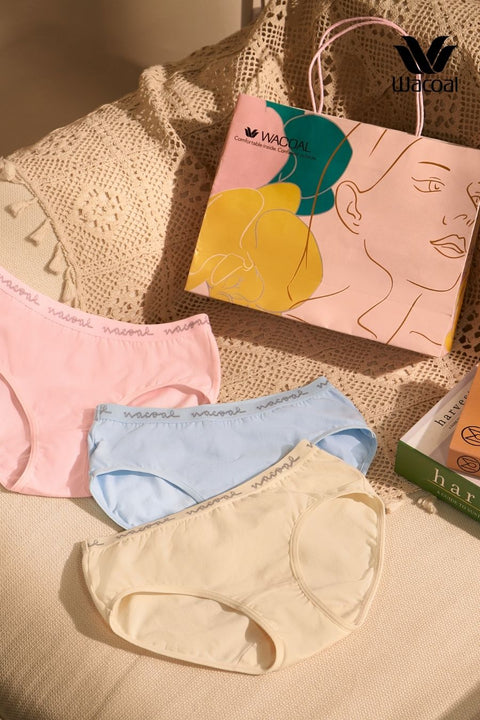 Quần lót 95% Cotton Mềm thoáng thuần khiết, bản to IIP3408