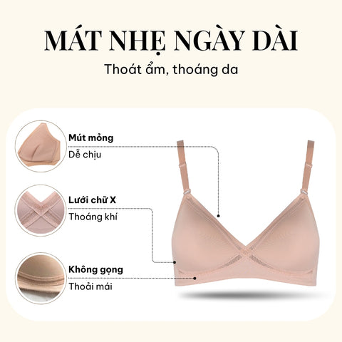 Magic X Coolness - Áo lót không gọng, nâng nhẹ - ILB3213