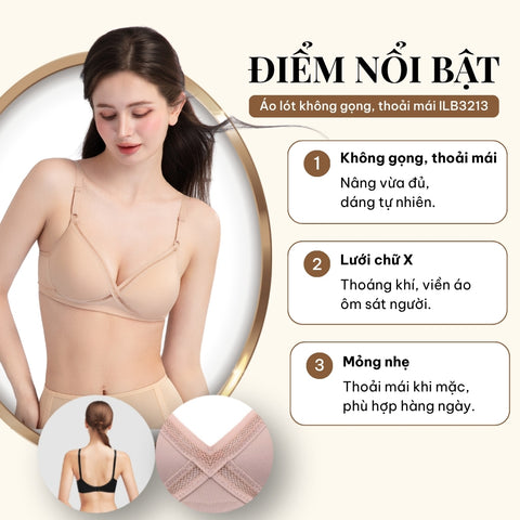 Magic X Coolness - Áo lót không gọng, nâng nhẹ - ILB3213