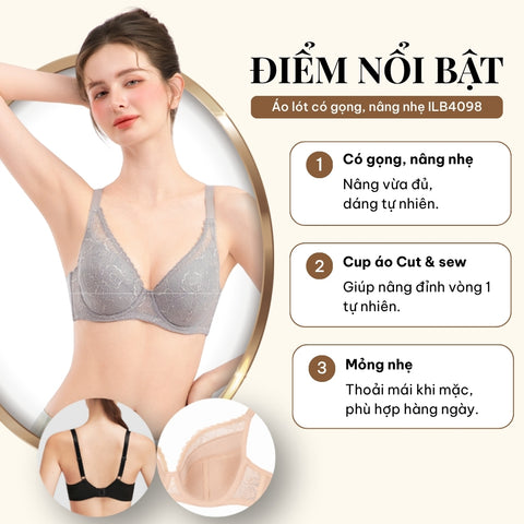Áo lót có gọng, nâng nhẹ ILB4098