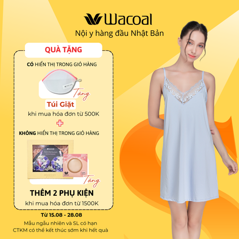 Đầm ngủ chéo lưng, thun lạnh ILN4974