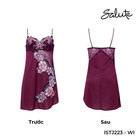 Salute - Đầm ngủ ren hoạ tiết hoa hồng ISTJ223