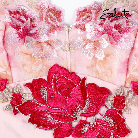 Salute - Đầm ngủ ren hoạ tiết hoa hồng ISTJ226