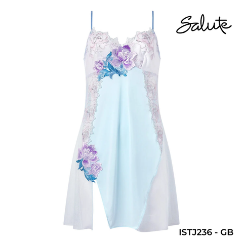 Salute - Đầm ngủ chữ A ren phối hoa ISTJ236