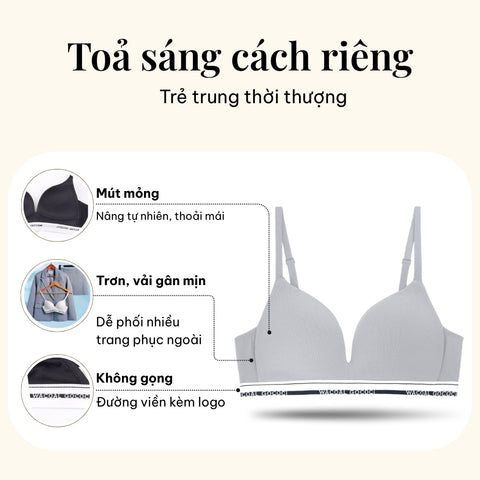 Áo lót GOCOCi không gọng, nâng nhẹ IUC14C6