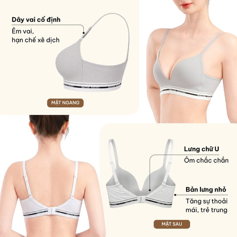 Áo lót GOCOCi không gọng, nâng nhẹ IUC14C6