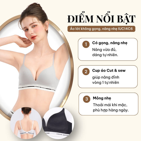 Áo lót GOCOCi không gọng, nâng nhẹ IUC14C6