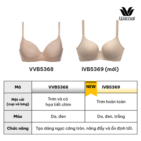 Áo Dài Bra - Áo lót có gọng, nâng nhiều VVB5368 - IVB5369