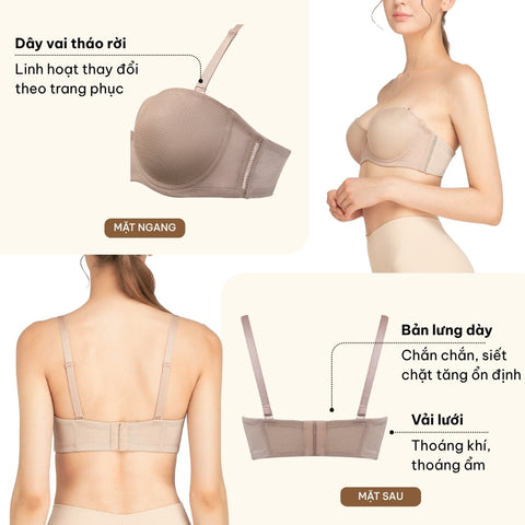 Áo Quây Bra có gọng, nâng nhiều - VVB5802