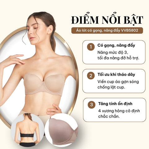 Áo Quây Bra có gọng, nâng nhiều - VVB5802